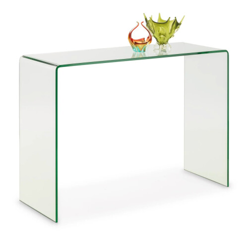 Amalfi Bent Glass Console Table 1
