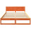 VidaXL vidaXL Bed Frame with Headboard Wax Brown 150 x 200 cm Solid Pine Wood 2
