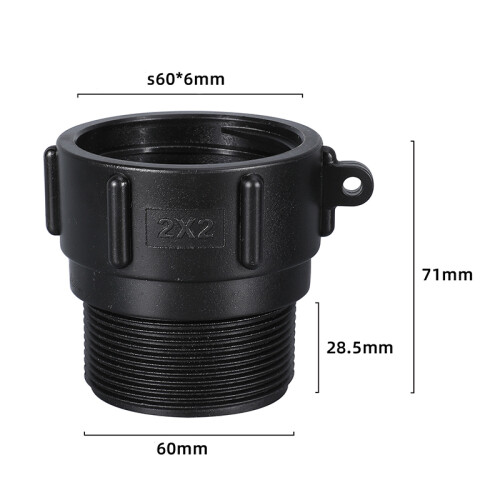 Wasserhahnadapter für IBC-Tank  2 Zoll 1