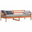 VidaXL vidaXL Day Bed with Headboard Wax Brown Solid Pine Wood 2