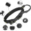 Collier réglable en nylon pour chien avec support AirTag Black L 4