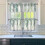 Green Leaves Kitchen Curtains Set with Valance 3 Pieces 5