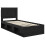 VidaXL vidaXL Bed Frame with Headboard Black 75 x 190 cm Solid Pine Wood 5