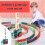 Automatic Domino Train Toy Set STEM Pull-Back Train 1 Set 6