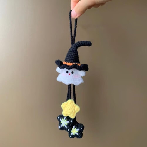 Witch Ghost Crochet Kit for Beginners with Yarn Tools and 2