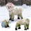 Dog Rain and Snow Boots with Adjustable Suspenders Small 7