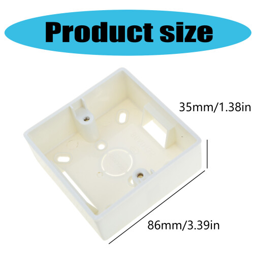 Boîte de Protection pour interrupteurs muraux de Type 86,-Blanc 1