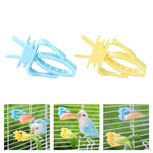 Plastic Bird Feeder Clips for Cage Fruits Vegetables 1