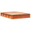 VidaXL vidaXL Bed Frame Wax Brown 150 x 200 cm Solid Pine Wood 4