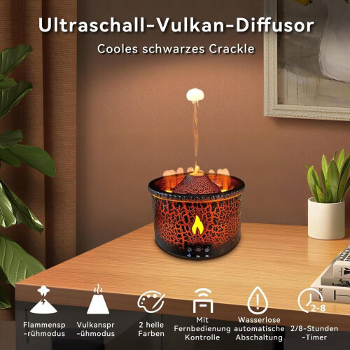 Luftbefeuchter, Luftbefeuchter Aroma Diffuser mit 2 Zerstäubungsmodi und Timer, 300ml 1