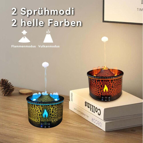 Luftbefeuchter, Luftbefeuchter Aroma Diffuser mit 2 Zerstäubungsmodi und Timer, 300ml 2