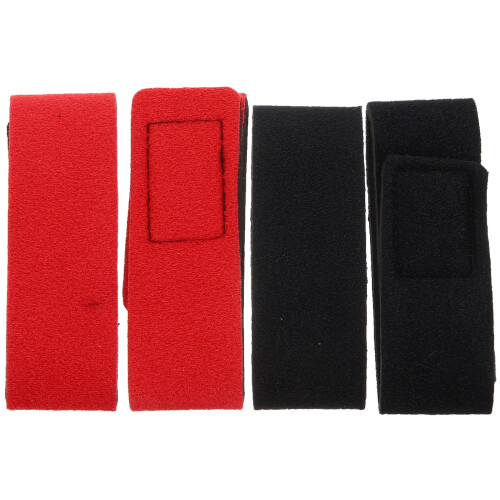 Fishing Rod Holder Belt Black 4 pcs 3.34 x 1.18 x 0.59 in 2