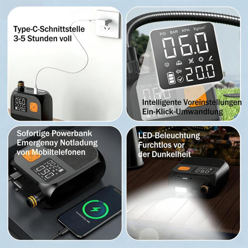 Ηλεκτρική αντλία SUP 25PSI, Λειτουργεί με μπαταρία, Φούσκωμα & Ξεφούσκωμα 2 1