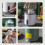 Electric egg beater, egg mixer, egg shaker, golden egg puller for the kitchen, eggshell mixer, egg homogenizer, white 3