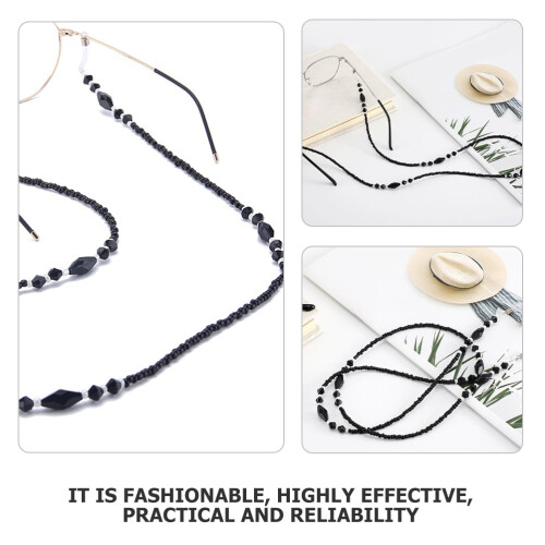 Decorative eyeglass lanyard beaded chain for women 2
