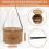 Round felt hat storage box, 45 cm, foldable with zipper, viewing window and carrying strap 4