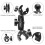 Camera clamp mount 8cm, double clamp with 360 ball head, adjustable action camera mount for bicycle handlebars 4