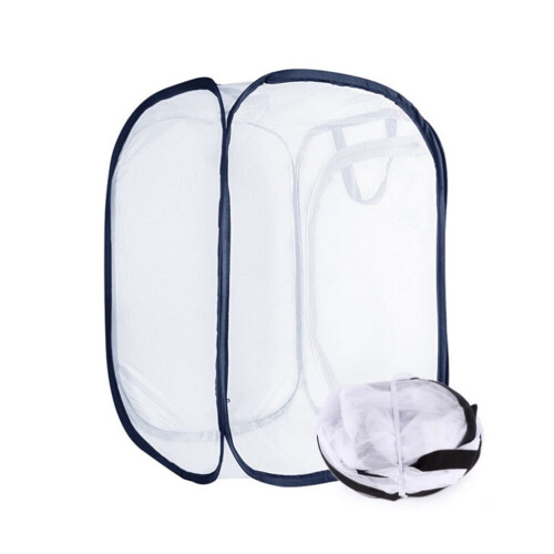 White Foldable Mesh Cage Portable Habitat 1 Pack