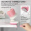 Garnwickler, Strickmaschine,Manuelle Wippe, einfach einzustellen,Pink 4
