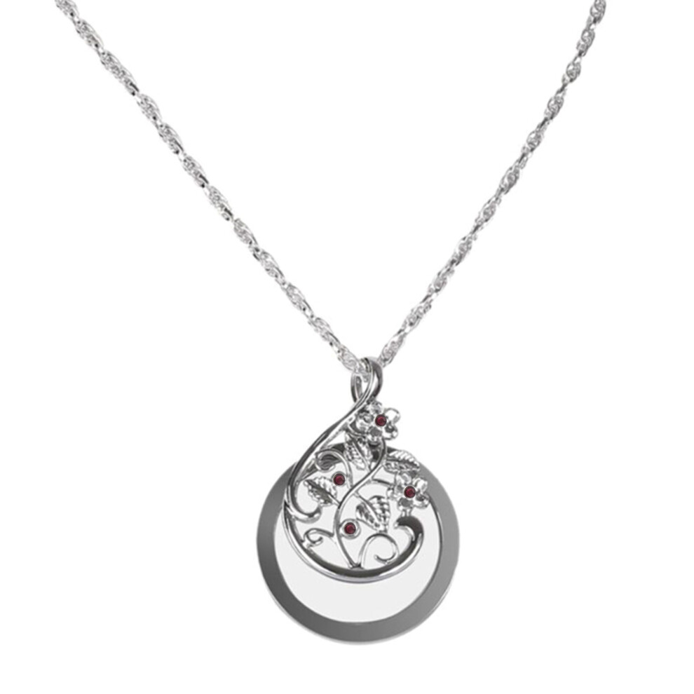 Necklace Jewelry Optical Magnifier with Chain Necklace-Silver
