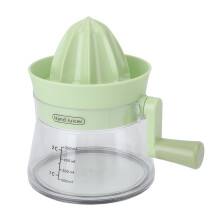 Manual Citrus Juicer Green Rotary Squeezer for Oranges