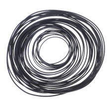 40-100mm Platte Aandrijfriem Draaitafel Rubberen Riem-Zwart