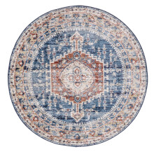 Persian Vintage Area Rug Blue 5 Feet