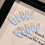 (XS) Blue-White Tip False Nails, Zero Pressure 6