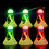 LED Shuttlecocks μπάντμιντον, σετ 6 τεμαχίων, λαμπερά shuttlecocks για αναψυχή και ο 5