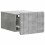 VidaXL vidaXL Wall-Mounted Bedside Cabinet with Drawer 2 pcs Concrete Grey 2