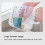 2.5L Baking Measuring Cup Scale Mixing Bowl with Lid Transparent 3