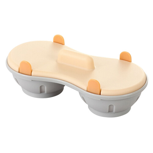 Microwave Egg Poacher Double-Serving Food-Grade PP with Lid 1