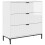 VidaXL vidaXL Sideboard High Gloss White 79.5 x 33 x 82 cm Engineered Wood 2
