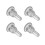 Clear 50x Ear Safety Back Pad Backstops Earring Non-slip Stopper 2