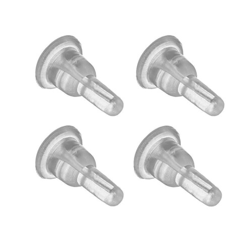 Clear 50x Ear Safety Back Pad Backstops Earring Non-slip Stopper 1