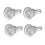 Clear 50x Ear Safety Back Pad Backstops Earring Non-slip Stopper 4