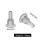 Clear 50x Ear Safety Back Pad Backstops Earring Non-slip Stopper 5