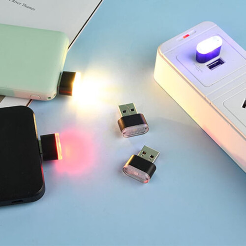 Dimmable USB Car Ambient LED Light with Color Modes 1