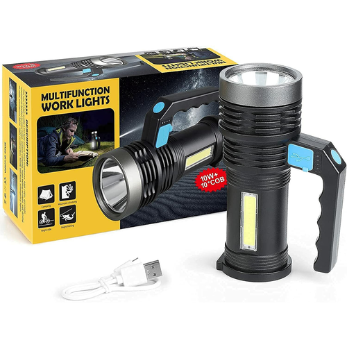 990000LM Super Bright Flashlight Lamp USB Rechargeable Camping Light LED Torch