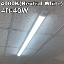 40W LED Batten Light 4000K Warm Light Fluorescent Strip Light Slim Fitting LED