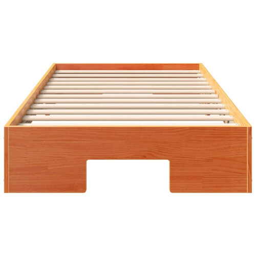 VidaXL vidaXL Bed Frame Brown 75 x 190 cm 1