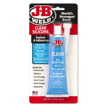 JB Weld Clear Silicone Sealant & Adhesive All Purpose RTV Waterproof No Shrink