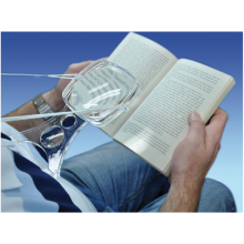Easy Hands Free  x2.5 Magnifier Magnifying Glass Disability Aid Neck Cord NEW