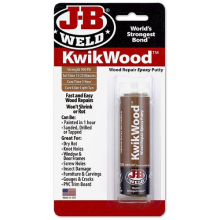 JB Weld KwikWood Epoxy Putty Stick & Filler Strength 900 PSI 1 Hour Cure Time