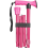 Folding Adjustable Aluminium Walking Stick with Ergonomic Rubber Handle - Pink 1