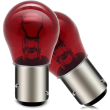 Ford Focus - 12V 21/5W (D567) BAW15D Stop/Tail Bulb - Red - Offset Pins - PAIR