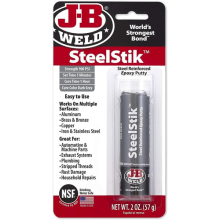 JB Weld SteelStik Reinforced Epoxy Putty Non Rusting Industrial Strength Polymer
