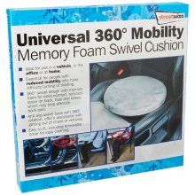Universal Mobility Aid Car Seat & Home Chair 360Â Memory Foam Swivel Cushion