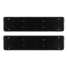 Black Number Plate Holder Surround PAIR ABS Registration Plate Front and Back