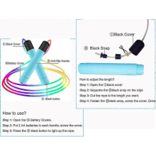 LED Jump Rope for Adults & Kids - Adjustable Luminous Skipping Rope with Color Changing Effects